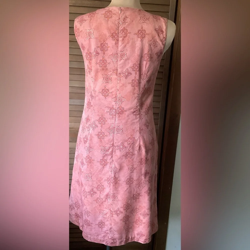 Tommy Bahama Vintage Peach Floral Sleeveless Dress - Picture 3 of 9